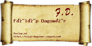 Fülöp Dagomér névjegykártya